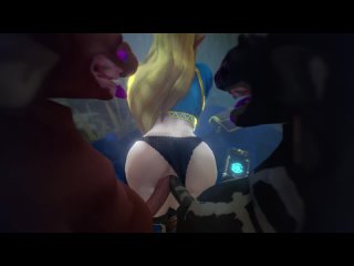 [the legend of zelda] monsters team up to get in princess zelda's ass